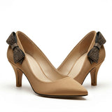 Elegant Women’s Heels with Bow Detail